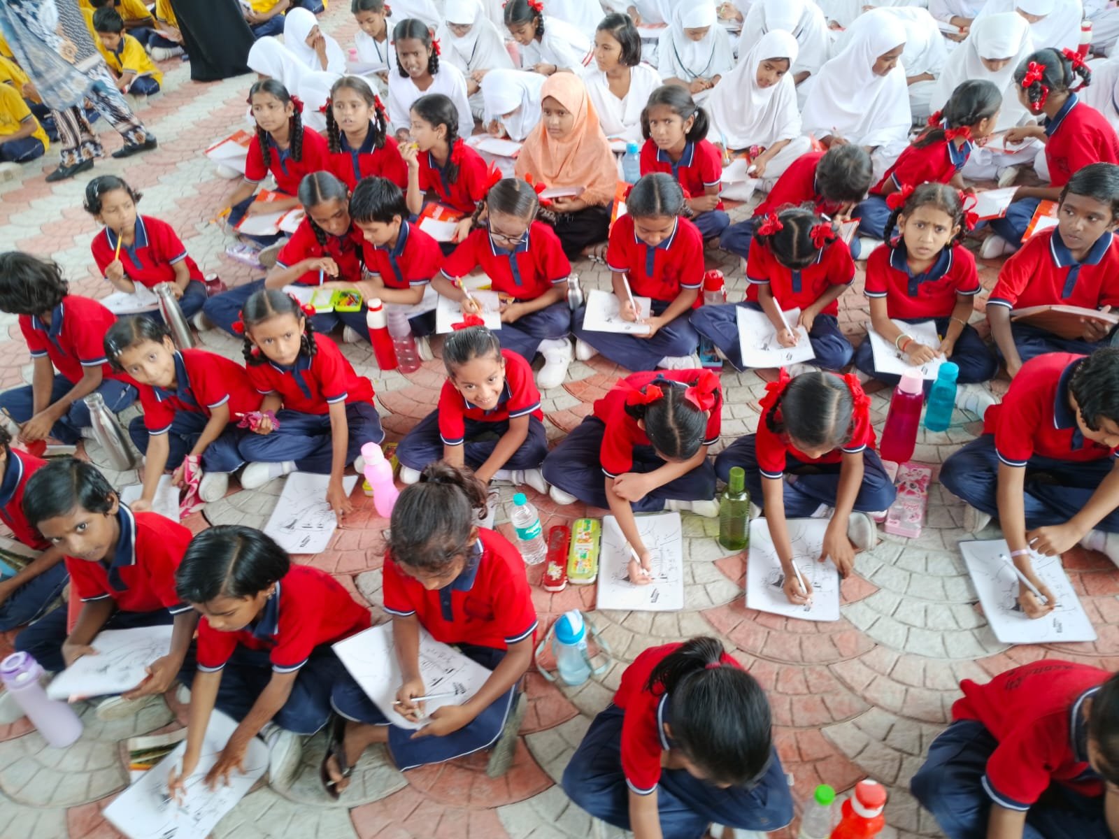 Students learning together